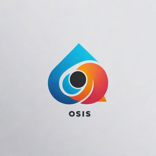 Design an eye-catching, modern logo for an organization named 'OSIS 24'. Use a harmonious mix of bright and dark colors for contrast.