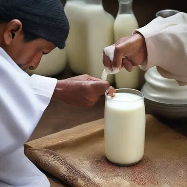 In some religious ceremonies, milk is coagulated and used as an offering.