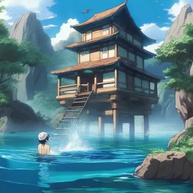 In the anime series, the protagonist possessed the ability to coagulate water and create solid structures out of it.