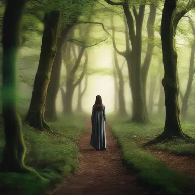 As the protagonist wandered through the enchanted forest, she would often meander along the narrow path, unsure of where it would lead.
