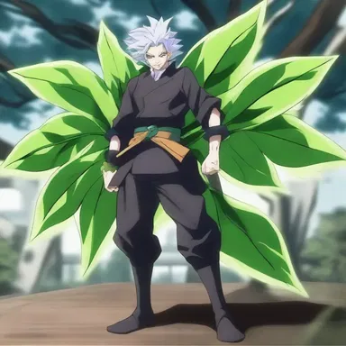The main character of the anime possessed a unique ability to control the growth and shape of leaf nodes, using them as powerful weapons in battles.