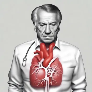 In the novel, the protagonist is diagnosed with ischemic hypoxia due to his congestive cardiac failure.