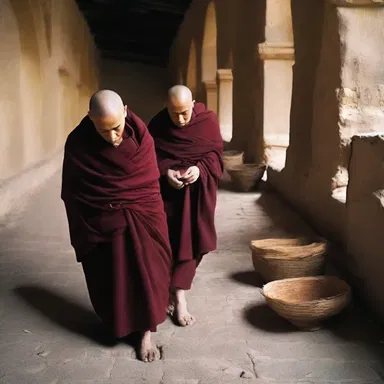 The monks in the monastery believed that manual labour was a form of prayer and practiced it diligently.
