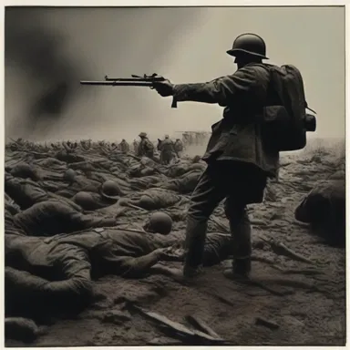 The artist's depiction of war was repulsively graphic, provoking strong emotions in the viewers.