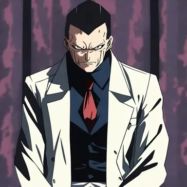 The main villain in the anime series behaved repulsively, committing heinous crimes without remorse.