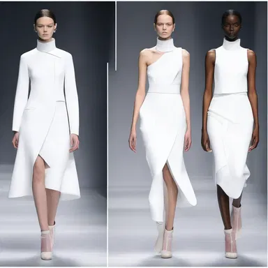 The avant-garde fashion designer showcased a collection inspired by the sleek and elongated silhouette of the notochord, creating unconventional and striking garments.