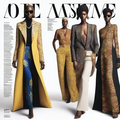 The nonpartisan fashion magazine featured a diverse range of designers and styles, emphasizing the importance of artistic expression rather than personal preferences or affiliations.