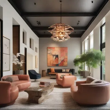 The interior designer aimed to create a nonpartisan space that appealed to a diverse range of individuals.