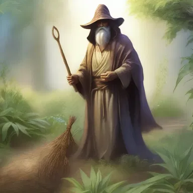 In the magical realm of Zephyria, the sorcerer cultivated the tilth with enchanted plows to grow mystical plants.