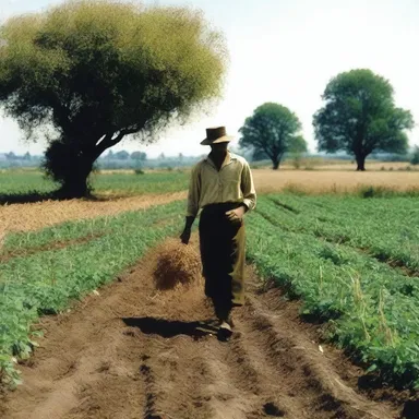 In the classic novel, the protagonist yearned for a simple life, working the tilth of a small plot of land.