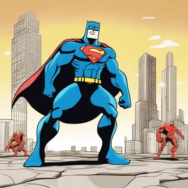 In the cartoon series, the superhero would ennoble the citizens by protecting them from evil.