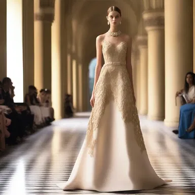 The designer's new collection endeavored to ennoble the wearer, exuding elegance and sophistication.