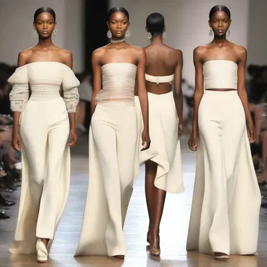 The designer's new collection endeavored to ennoble the wearer, exuding elegance and sophistication.