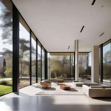 The modern building was designed with sleek lines and minimalist interiors that seemed to gnash against the traditional surroundings.