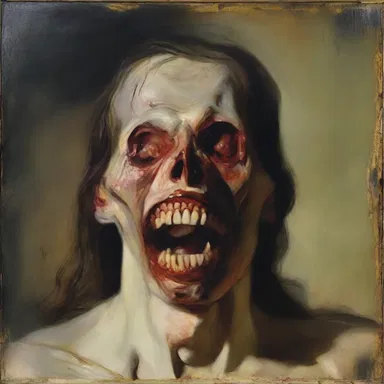 The haunting portrait depicted a tormented figure with gnashed teeth, conveying the anguish and pain the artist experienced.