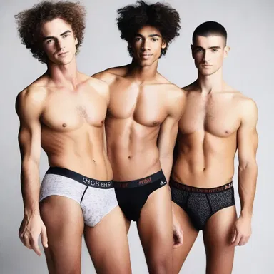 The controversial fashion designer proudly showcased a line of risqué underwear designed specifically for those who jack off.