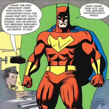 The comic book character had a hidden identity as a crime-fighting superhero by day and a jack off enthusiast by night.