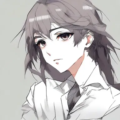 She cocked her head to one side and looked at him quizzically, just like an anime character would.