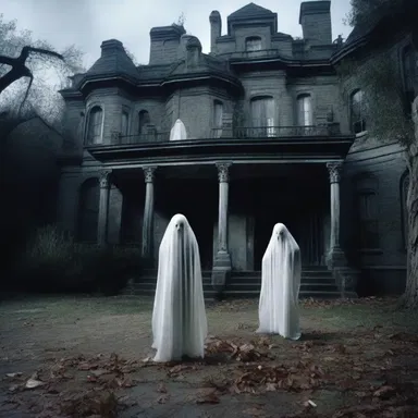 In the horror movie, the full complement of ghosts haunted the old mansion.
