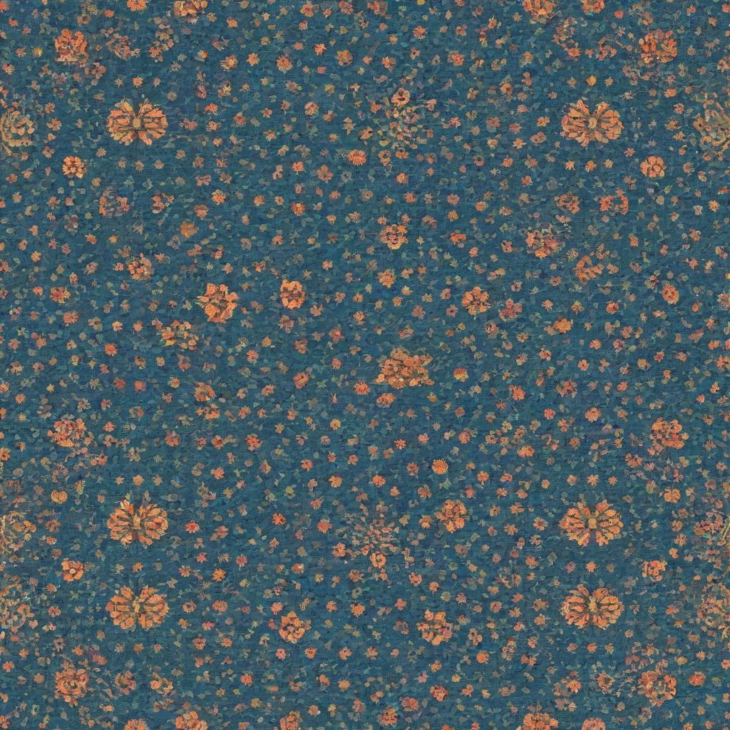 Pattern design inspired by traditional Kashan art