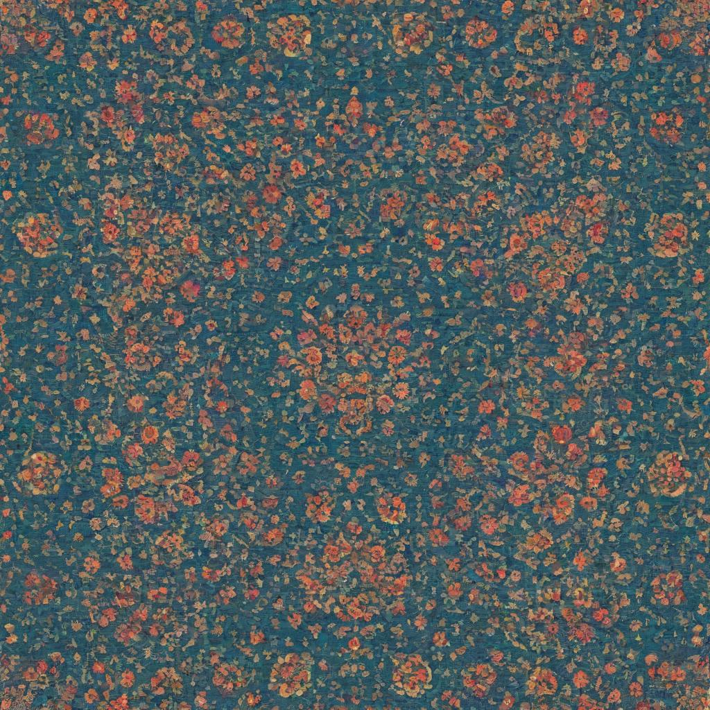 Pattern design inspired by traditional Kashan art