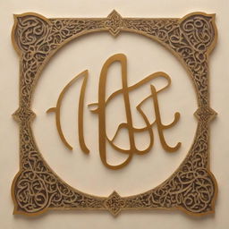 A calligraphic rendition of the name 'Abdullah' in beautiful and intricate Arabic script.