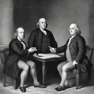 During the signing of the Treaty of Paris in 1783, Benjamin Franklin was considered as a bestower of peace between the United States and Great Britain.