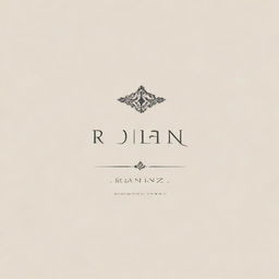 A tastefully designed logo with the name 'Rohan'. Use a creative and unique font layout. Make sure it exudes sophistication and style.