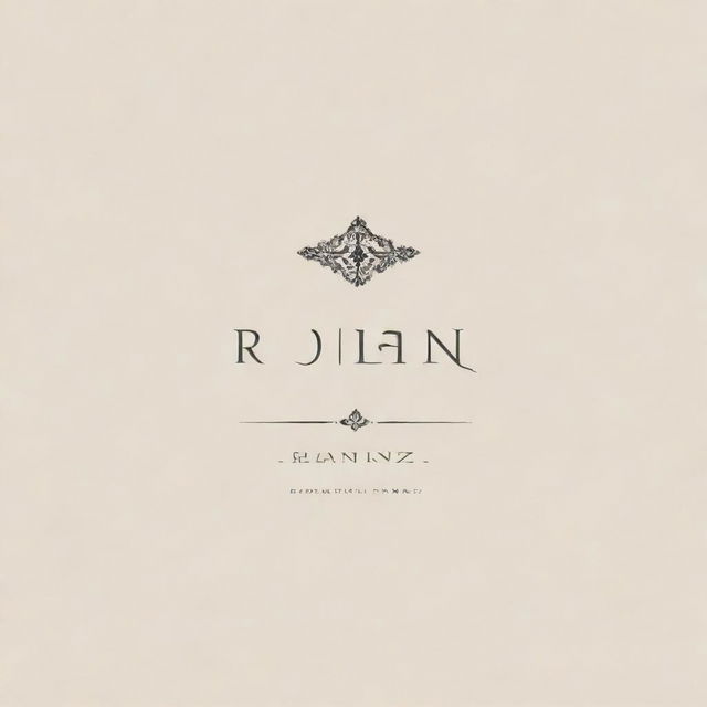 A tastefully designed logo with the name 'Rohan'. Use a creative and unique font layout. Make sure it exudes sophistication and style.