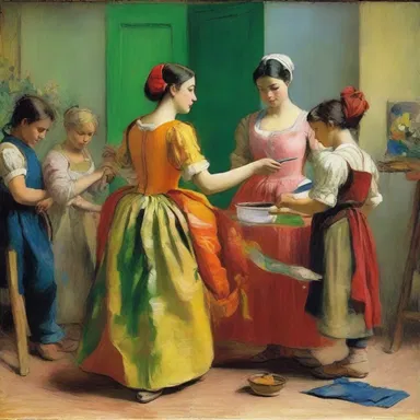 The painter's use of vibrant colors and precise brushstrokes in the masterpiece was done magnificently, showcasing their artistic talent.