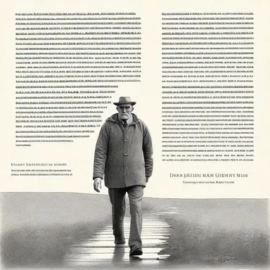 In the novel, the middle-aged man embarked on a journey of self-discovery.