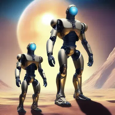 In the distant future, advanced beings exhibit a sanctitude beyond human comprehension.