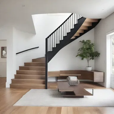The architect skillfully utilized interposition by placing a dramatic staircase in the middle of the room, creating a stunning focal point.