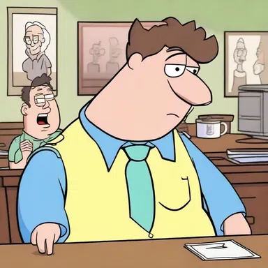 In the animated series, the comedic character would frequently add humor by interposition, interrupting serious conversations with witty remarks.