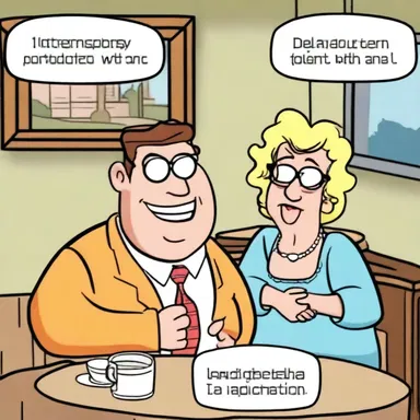 In the animated series, the comedic character would frequently add humor by interposition, interrupting serious conversations with witty remarks.