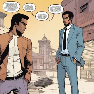 In this comic book, the protagonist finds himself in conflict with the law, becoming an offending character.