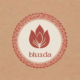 Logo for a textile designer with the brand name 'Bhuda'