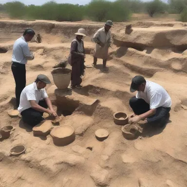 Archaeologists are working diligently to sort out the artifacts found at the ancient burial site.