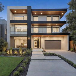 A luxuriously elegant house worth $600,000, featuring modern architectural designs and high-end finishes.