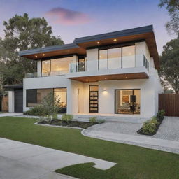 A luxuriously elegant house worth $600,000, featuring modern architectural designs and high-end finishes.