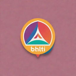 Brightly colored logo for a textile designer with the brand name 'BINTI', inspired by Pakistani design aesthetics