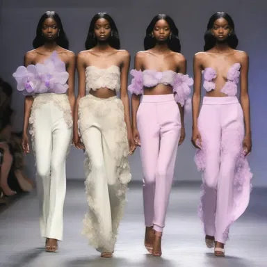 The fashion designer incorporated the dainty Stelis orchids into her latest collection, creating a sensation on the runway.