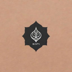 Logo for a textile designer with the brand name 'BINTI', featuring Pakistani design aesthetics