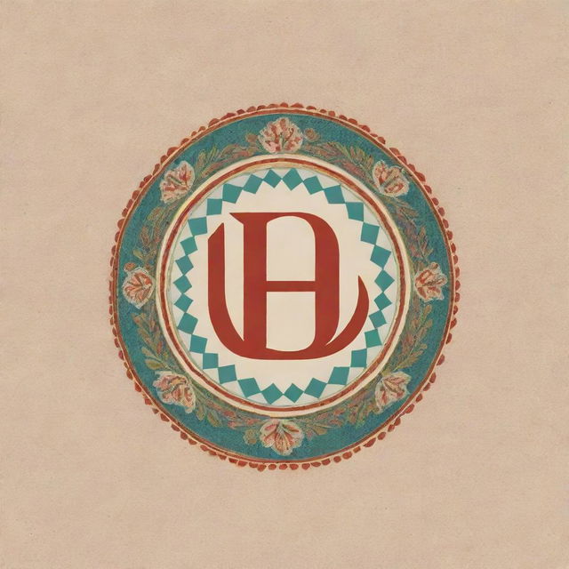 Logo for a textile designer with the brand name 'Hodhod', incorporating traditional Pakistani colors and design aesthetics