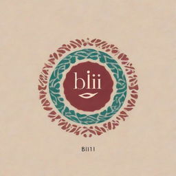 Logo for a textile designer with the brand name 'BINTI', incorporating traditional Pakistani colors and design aesthetics