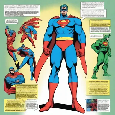 The superhero's costume in the comics was depicted with vibrant colors, as if it was subject to spectroscopic enhancements.