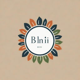 Logo for a designer with the brand name 'BINTI', incorporating traditional Pakistani colors and design aesthetics