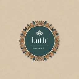 Logo for a designer with the brand name 'BINTI', incorporating traditional Pakistani colors and design aesthetics