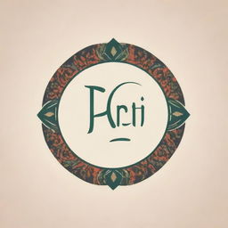 Logo for a designer with the brand name 'BINTI', incorporating traditional Pakistani colors and design aesthetics