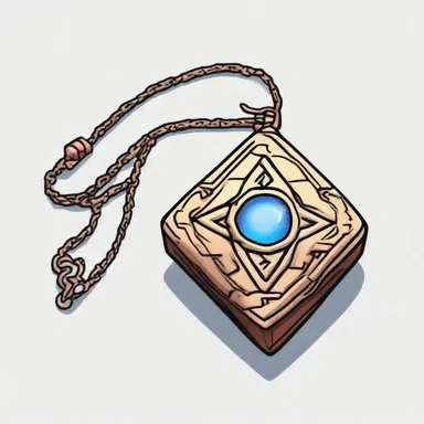 The protagonist used a special amulet to neutralize the power of the cursed object.
